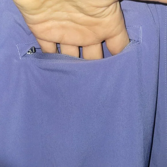 Athleta Pants size 8 Lavender Purple Drawstring Lightweight 8T - Picture 6 of 12